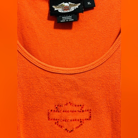 Harley Davidson Burnt Orange tank top - XL - Picture 2 of 3